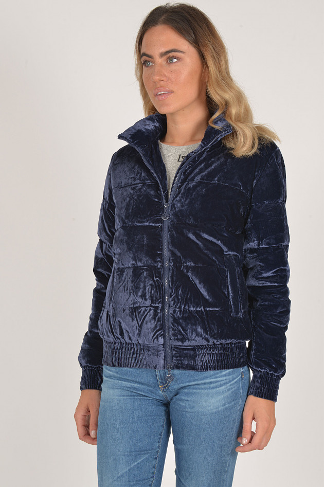 Princess goes Hollywood Jacke mit Samtoptik in Navy