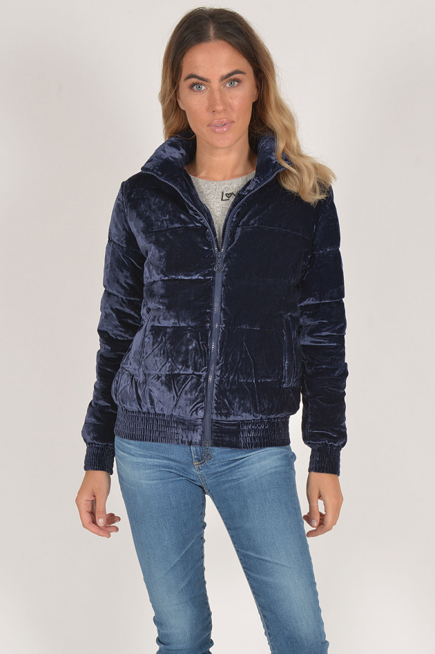 Princess goes Hollywood Jacke mit Samtoptik in Navy