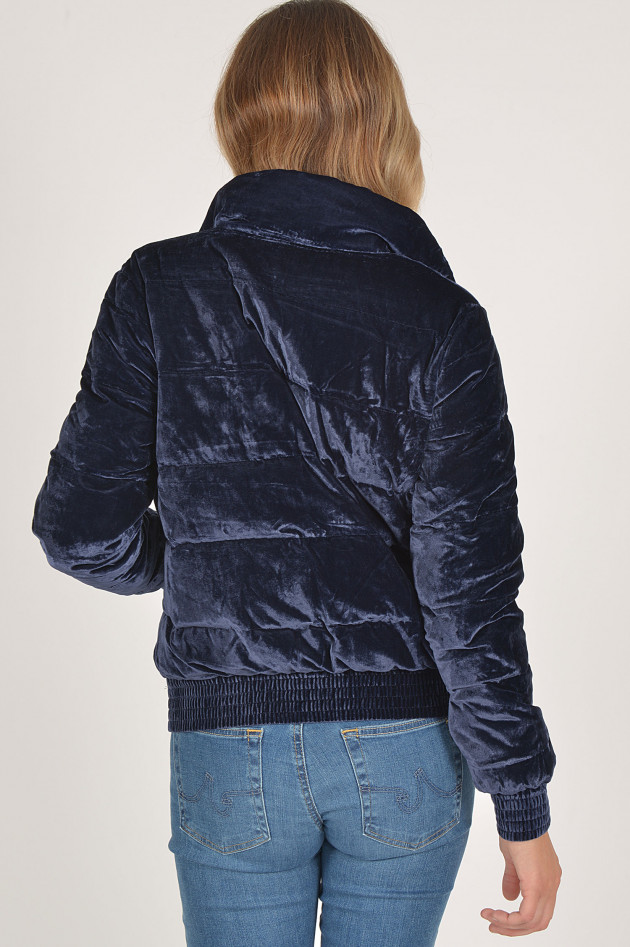 Princess goes Hollywood Jacke mit Samtoptik in Navy