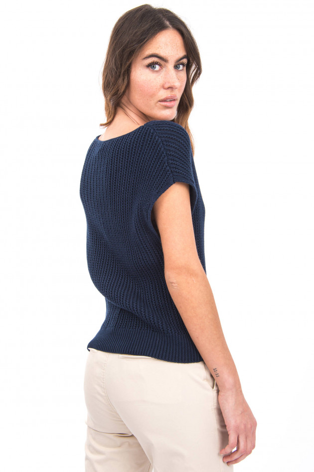 Princess goes Hollywood Kurzarm Strickpullover in Marine