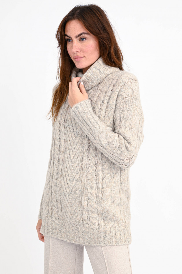 Princess goes Hollywood Strickpullover mit Rollkragen in Sand