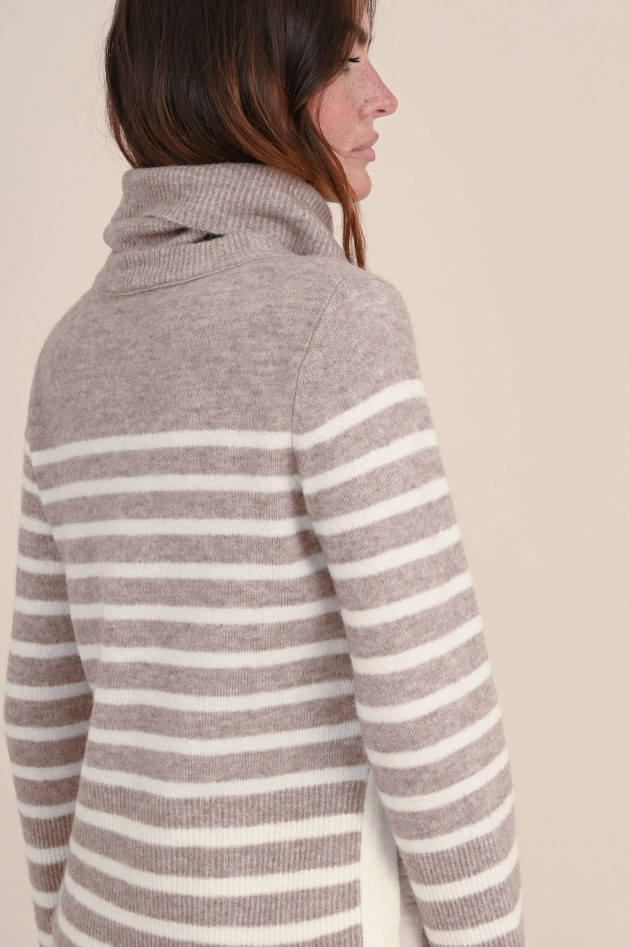 Princess goes Hollywood Rollkragenpullover aus Merinowolle in Beige/Creme