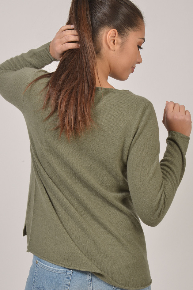 Princess goes Hollywood Oversized - Pullover aus Cashmere in Oliv