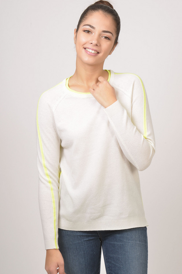 Princess goes Hollywood Pullover mit Neonstreifen in Natur/Gelb