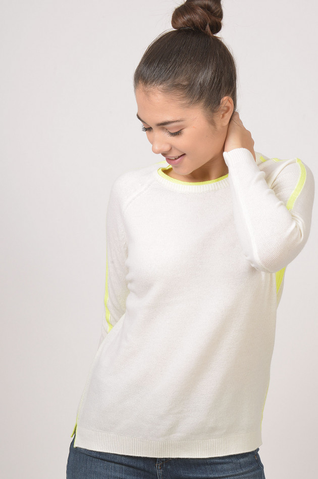 Princess goes Hollywood Pullover mit Neonstreifen in Natur/Gelb