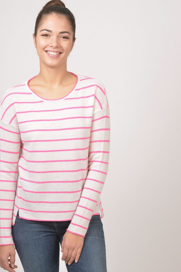 Princess goes Hollywood Pullover in Pink/Weiß gestreift