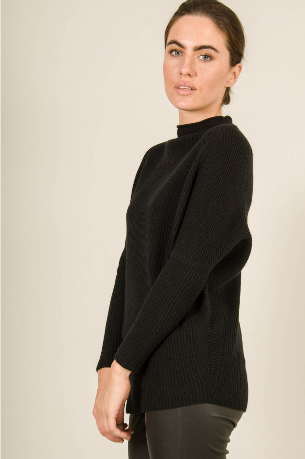Princess goes Hollywood Pullover Rippstrick in Schwarz