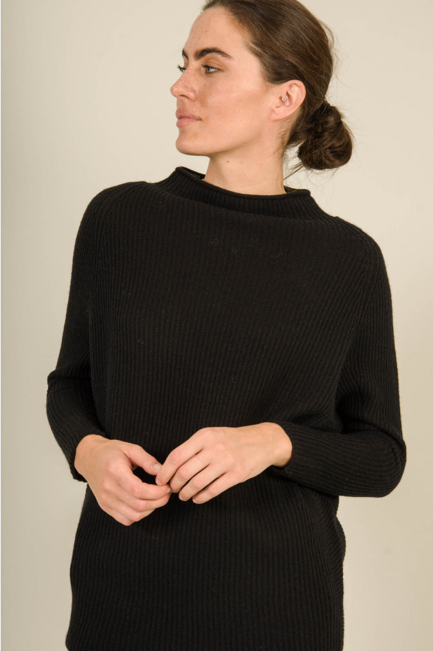 Princess goes Hollywood Pullover Rippstrick in Schwarz