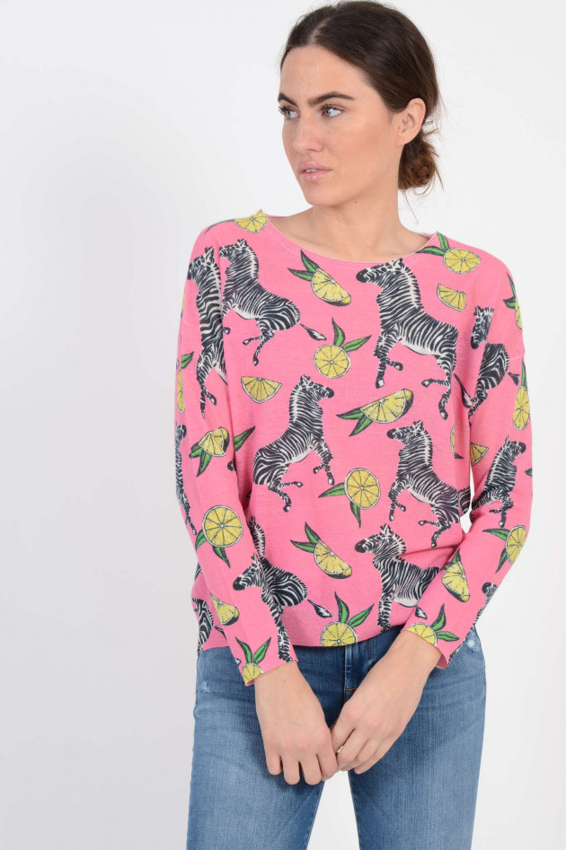 Princess goes Hollywood Pullover mit Zebraprint in Rosa