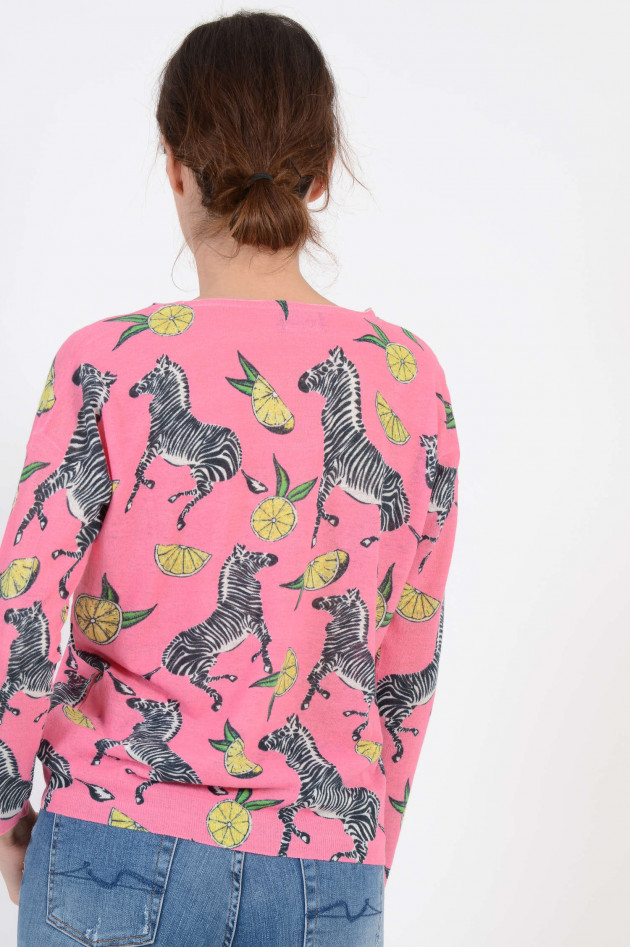 Princess goes Hollywood Pullover mit Zebraprint in Rosa
