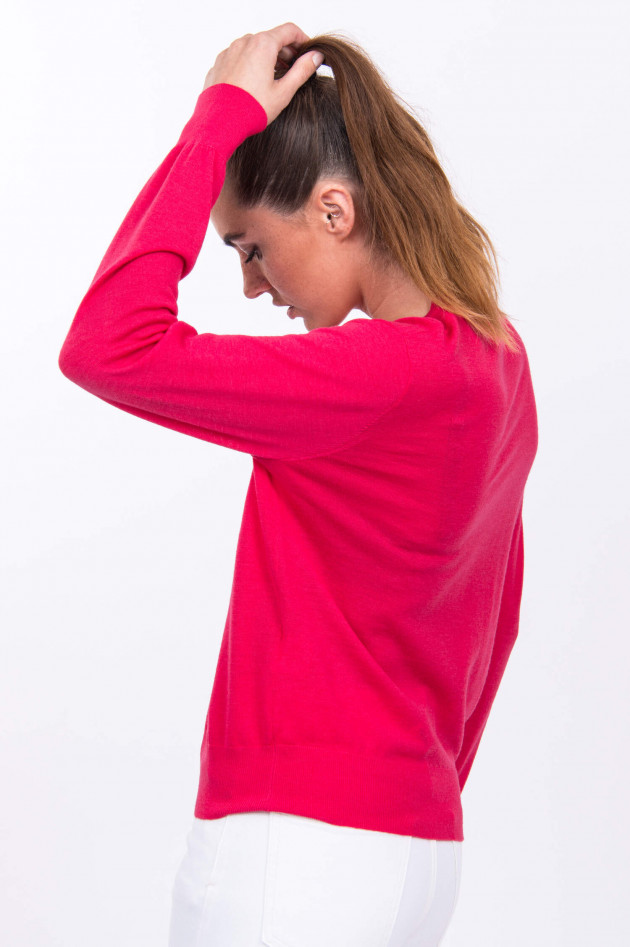 Princess goes Hollywood Leichter Feinstrick-Pullover in Fuchsia