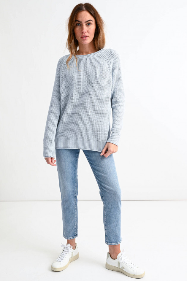 Princess goes Hollywood Rippstrick-Pullover in Himmelblau