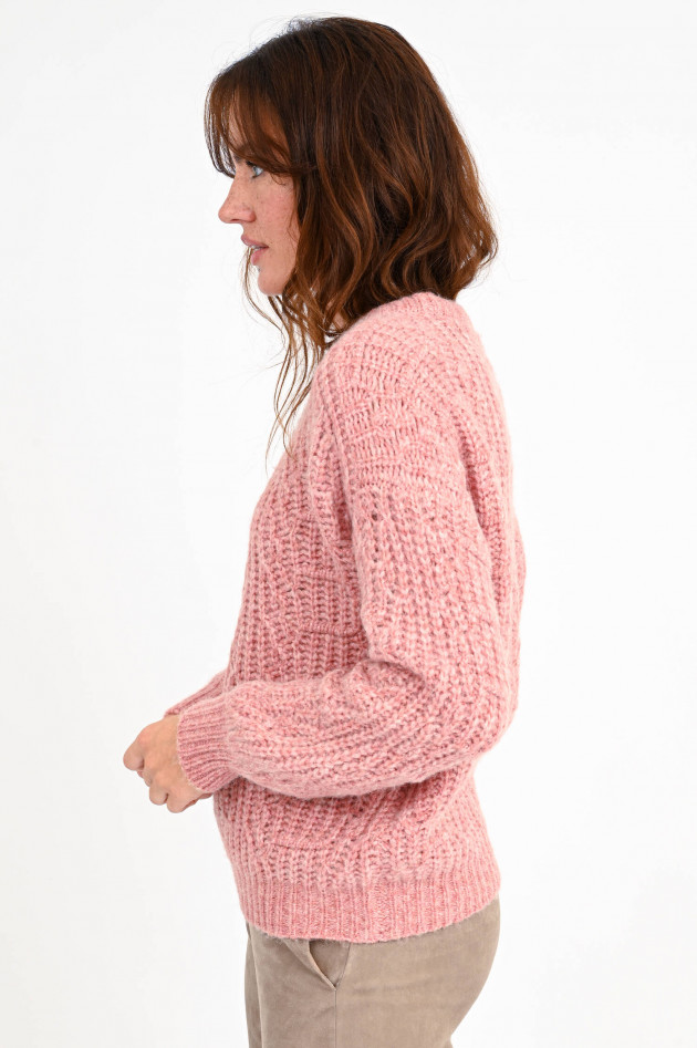 Princess goes Hollywood Pullover mit Strickmustern in Rose