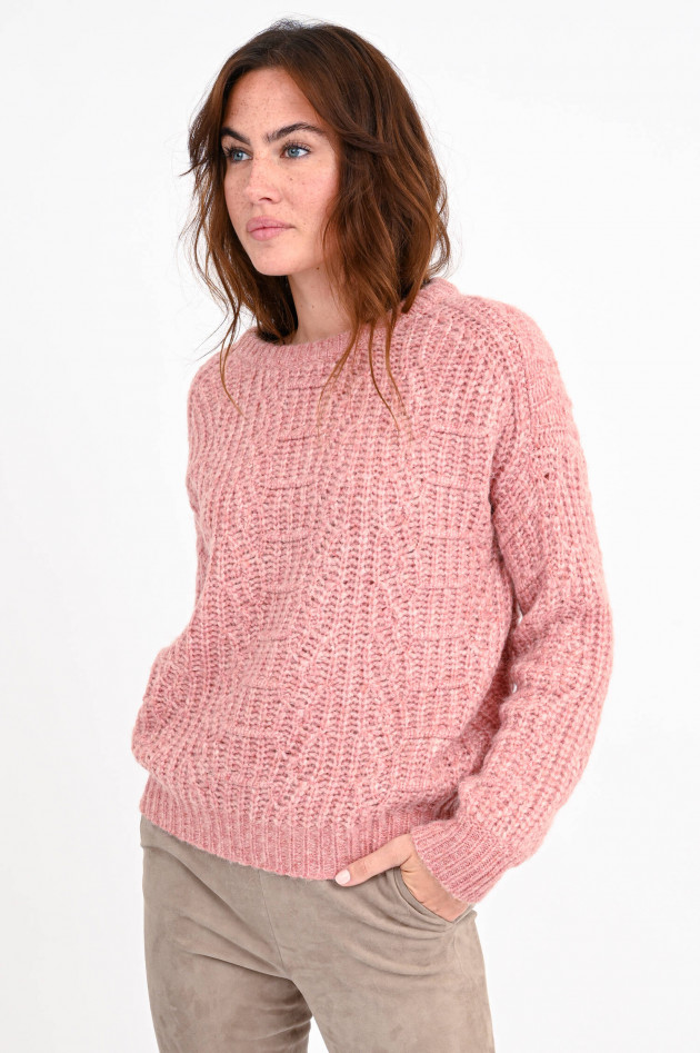 Princess goes Hollywood Pullover mit Strickmustern in Rose