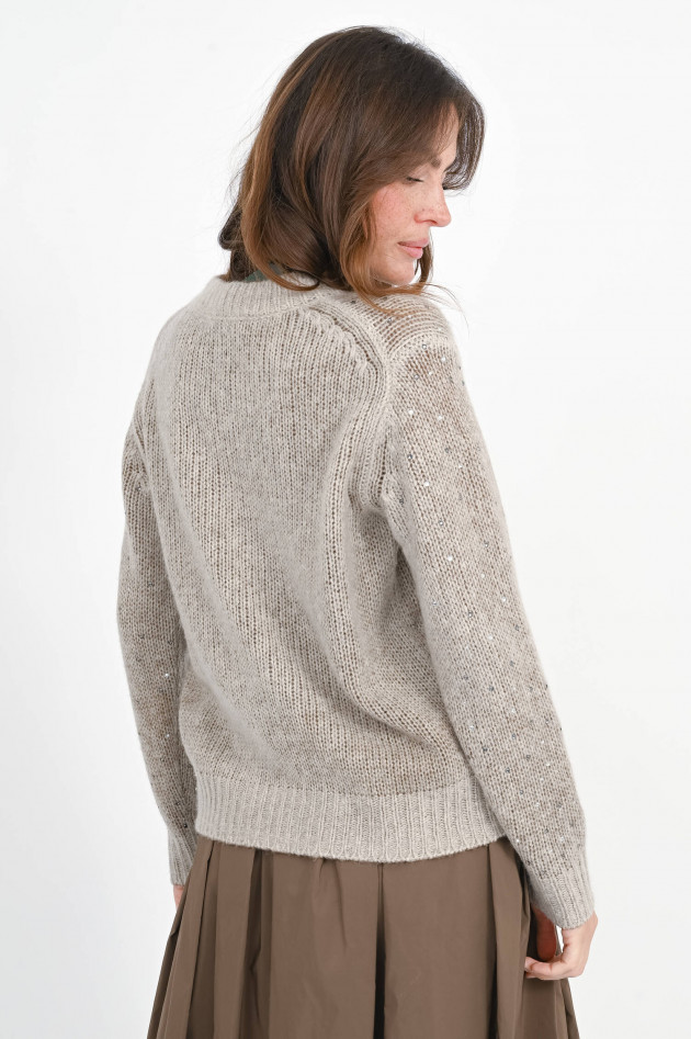 Princess goes Hollywood Pullover aus Woll-Cashmere-Mix in Taupe