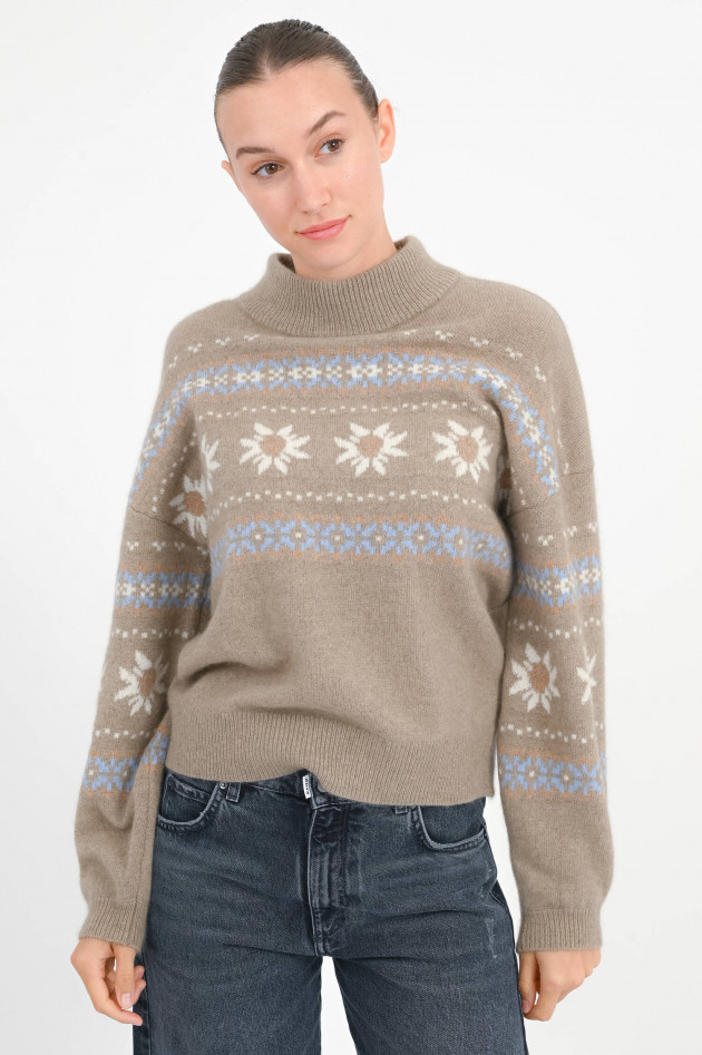 Princess goes Hollywood Winterlicher Pullover aus Wollmix in Hellbraun