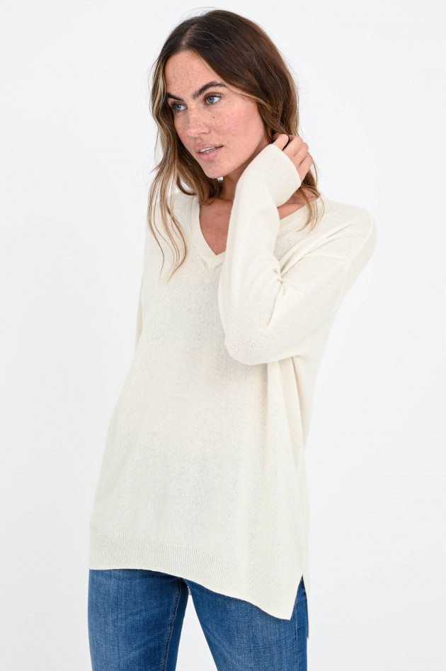 Princess goes Hollywood Kaschmir Feinstrick-Pullover in Creme