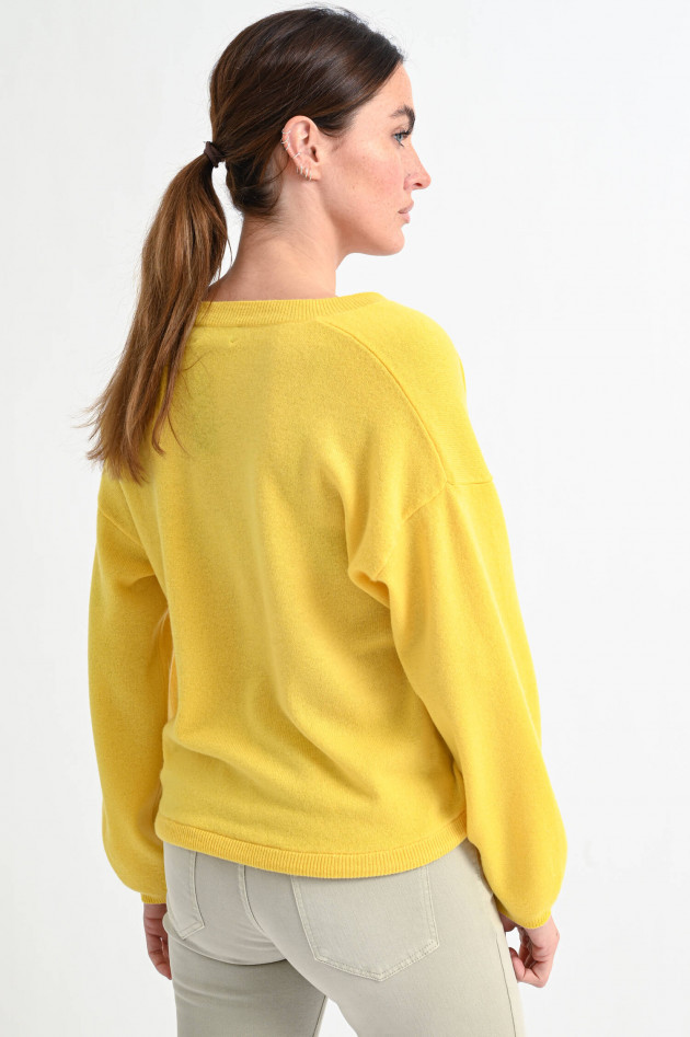 Princess goes Hollywood Cashmere Pullover mit Kordel in Gelb