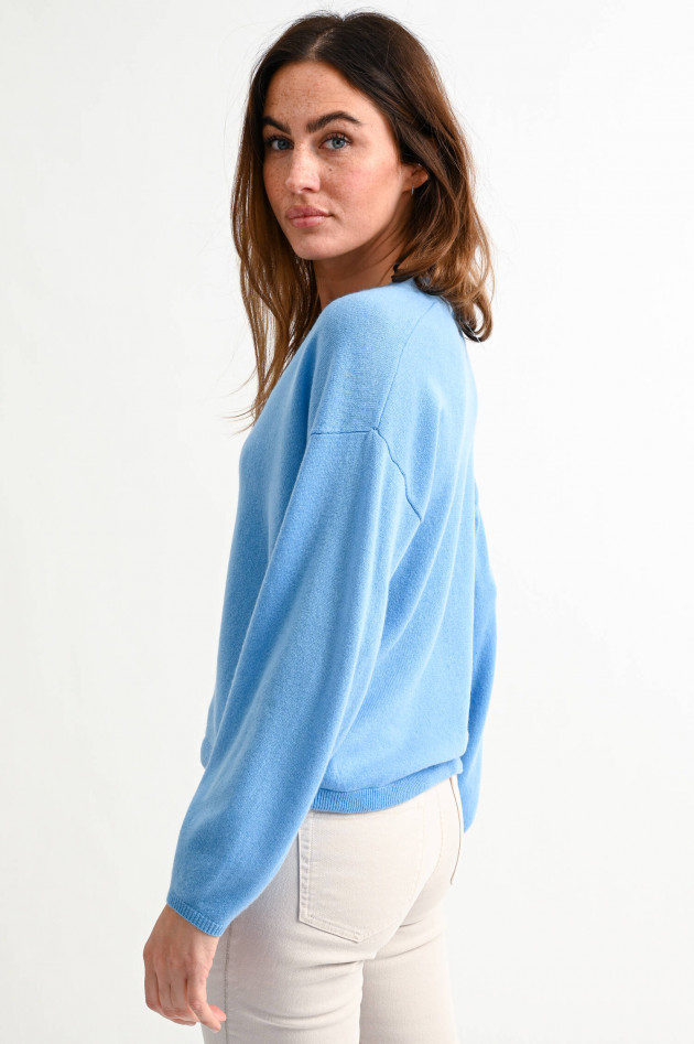 Princess goes Hollywood Cashmere Pullover mit Kordel in Hellblau