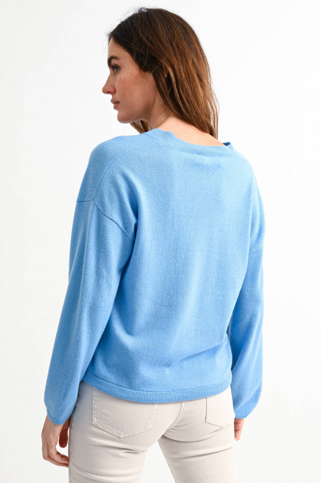 Princess goes Hollywood Cashmere Pullover mit Kordel in Hellblau