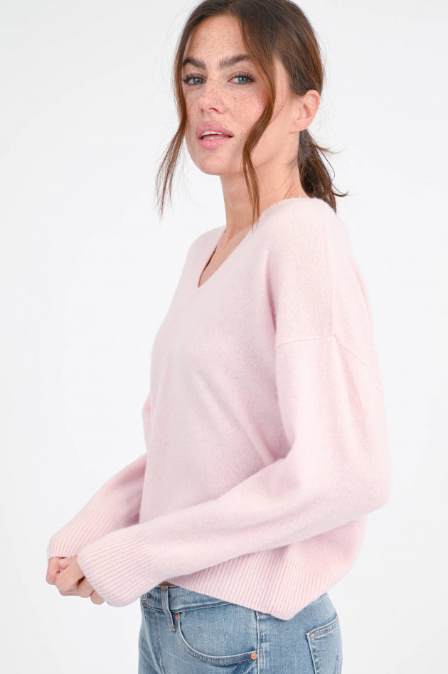 Princess goes Hollywood Cashmere Pullover mit V-Ausschnitt in Rosa
