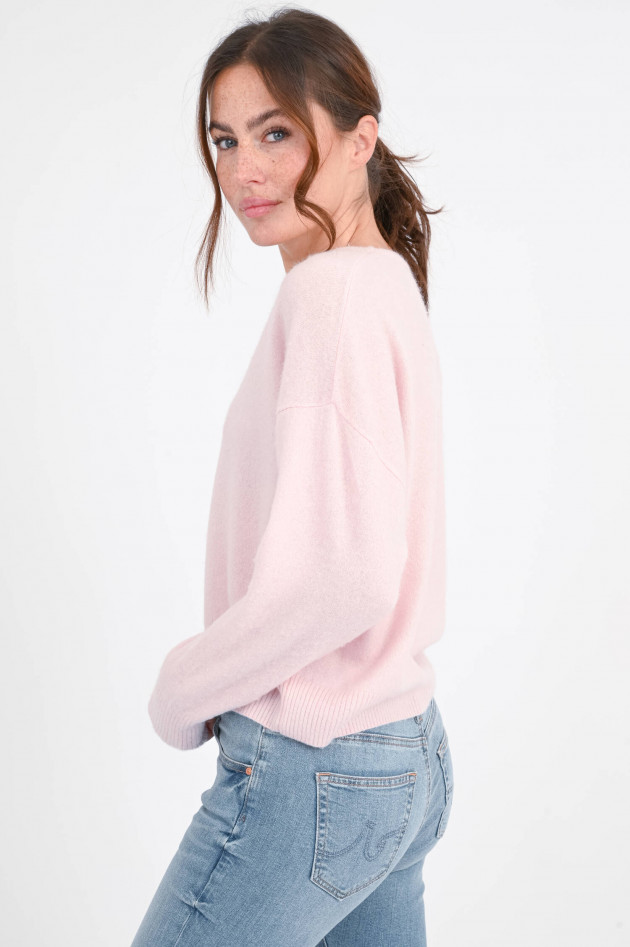 Princess goes Hollywood Cashmere Pullover mit V-Ausschnitt in Rosa