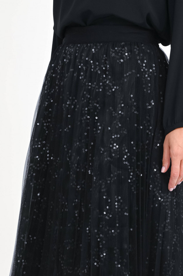 Princess goes Hollywood Tüll-Midirock mit Pailetten in Schwarz