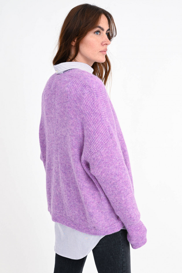 Princess goes Hollywood Cardigan aus Alpaka-Woll-Mix in Lavendel meliert