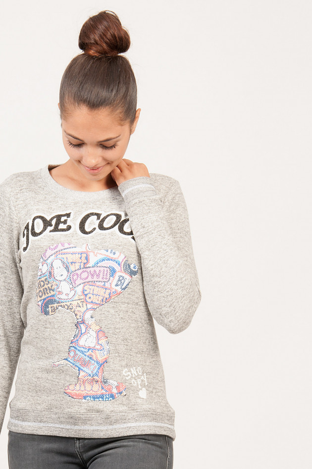 Princess goes Hollywood Sweater aus schimmernden Wende-Pailetten in Grau