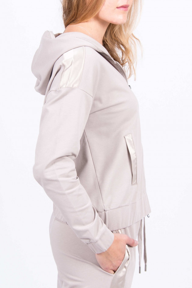 Princess goes Hollywood Sweatjacke mit Schmucksteindetail in Taupe