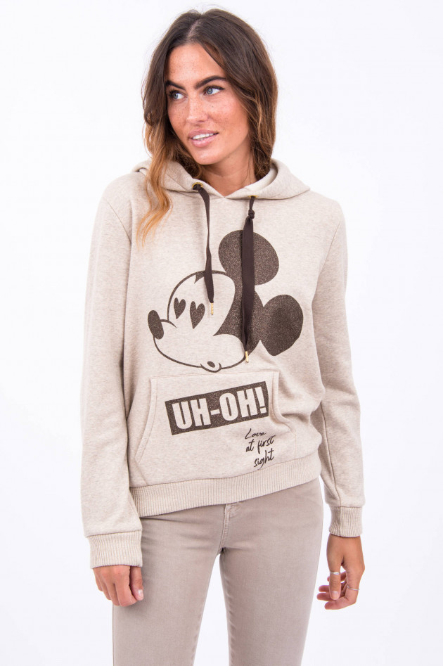 Princess goes Hollywood MICKEY MOUSE Hoodie in Beige meliert