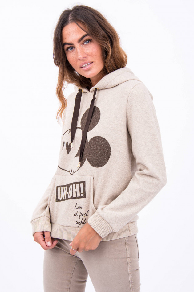 Princess goes Hollywood MICKEY MOUSE Hoodie in Beige meliert