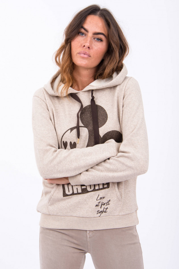 Princess goes Hollywood MICKEY MOUSE Hoodie in Beige meliert