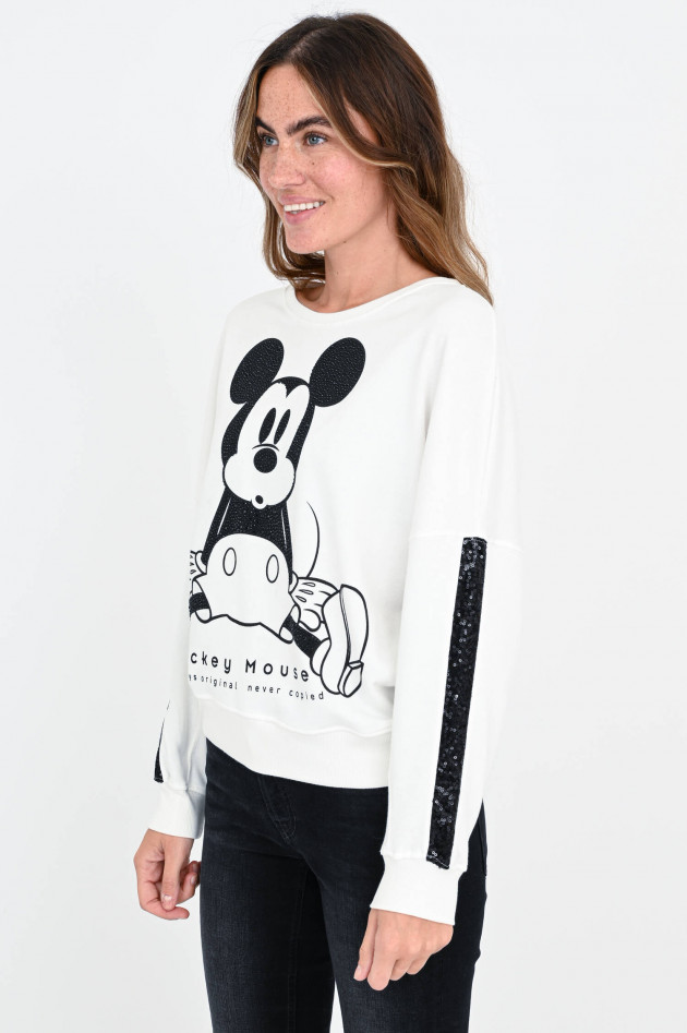 Princess goes Hollywood Mickey Mouse Sweater in Weiß/Schwarz