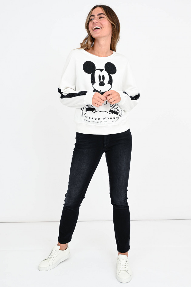 Princess goes Hollywood Mickey Mouse Sweater in Weiß/Schwarz