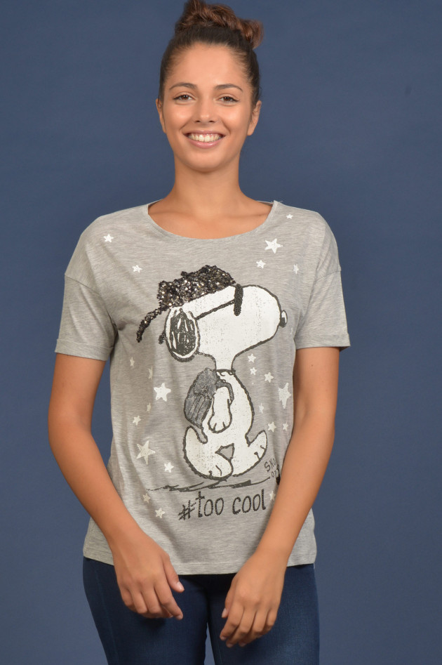 Princess goes Hollywood T-Shirt mit Paillettenbesatz in Grau