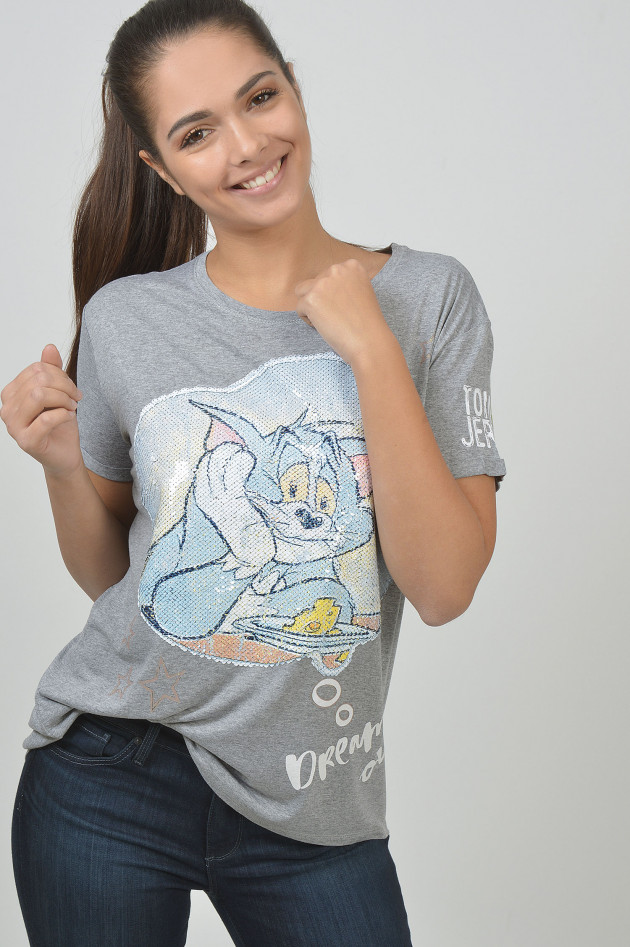 Princess goes Hollywood T-Shirt mit Wendepailletten in Grau