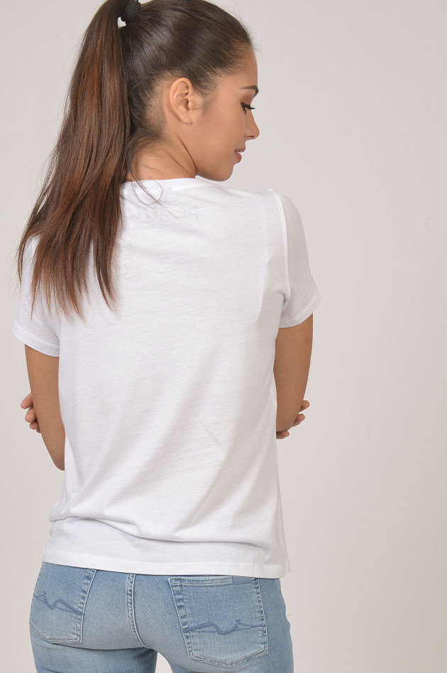 Princess goes Hollywood T-Shirt mit Schmucksteinbesatz in Weiß