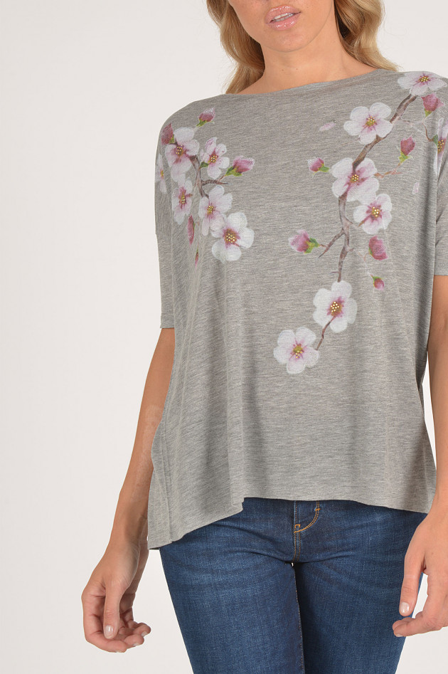 Princess goes Hollywood Shirt mit Kirschblüten in Grau