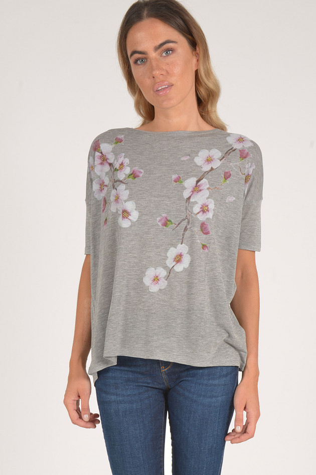 Princess goes Hollywood Shirt mit Kirschblüten in Grau