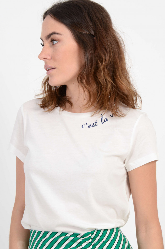 Princess goes Hollywood Shirt mit Besticktem Schriftzug in Weiß
