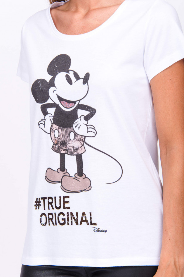 Princess goes Hollywood T-Shirt mit MICKEY MOUSE Print in Weiß