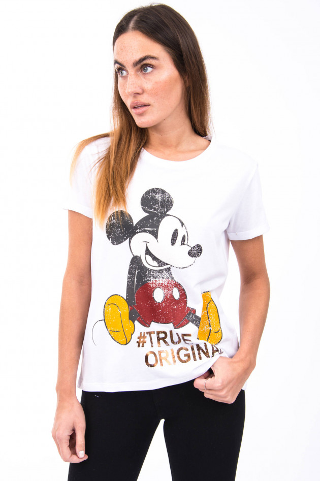 Princess goes Hollywood T-Shirt mit Mickey Mouse-Print in Weiß