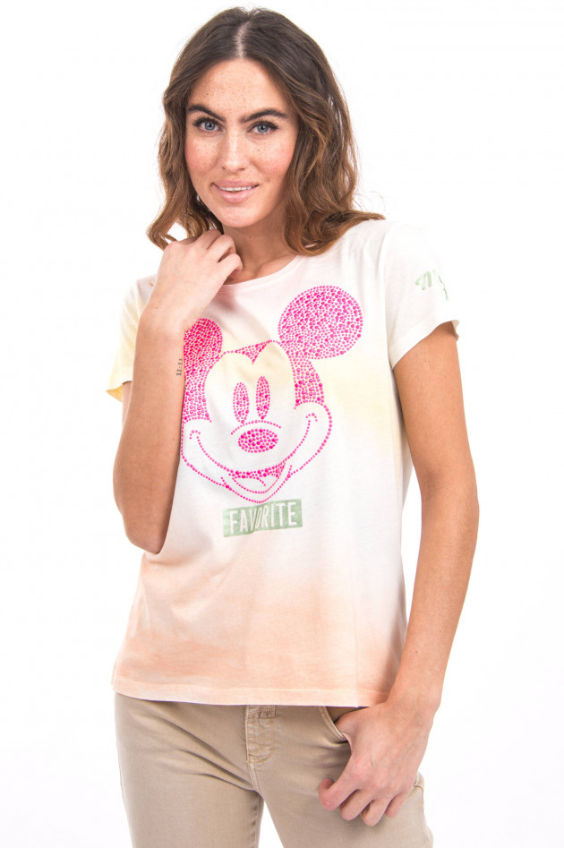 Princess goes Hollywood Micky-Mouse T-Shirt mit Farbverlauf in Orange/Gelb