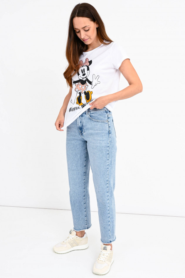 Princess goes Hollywood T-Shirt mit Minnie Mouse Print in Weiß