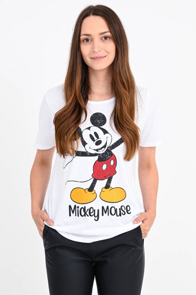 Princess goes Hollywood T-Shirt mit Mickey Mouse Print in Weiß
