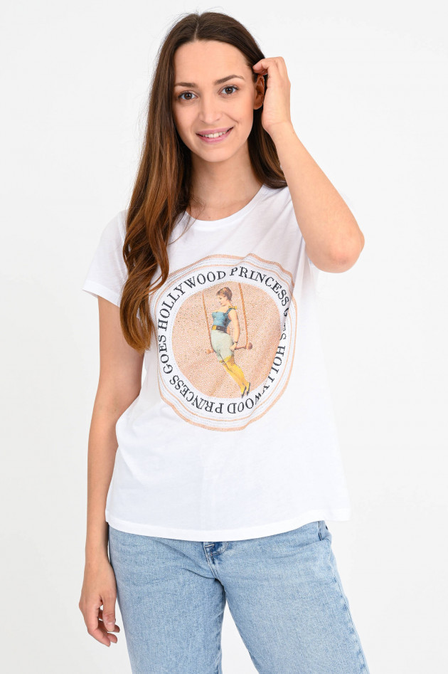 Princess goes Hollywood T-Shirt mit Akrobatin Schmucksteinen in Weiß