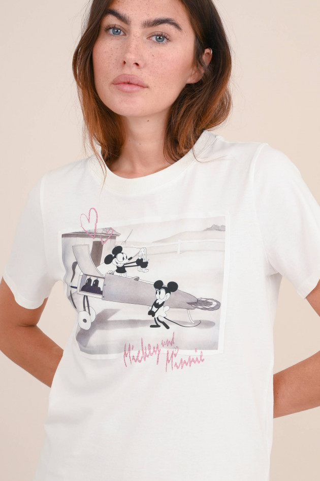 Princess goes Hollywood T-Shirt mit MICKEY & MINNIE Aufdruck in Weiß