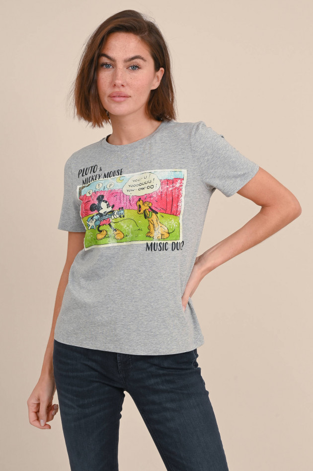 Princess goes Hollywood T-Shirt mit Mickey Mouse & Pluto Print in Grau