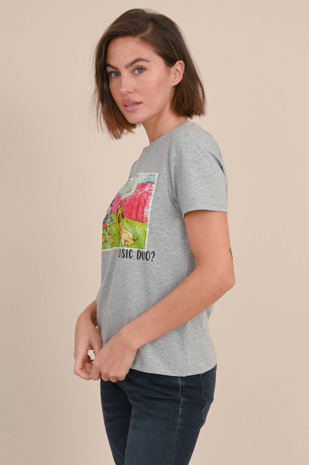 Princess goes Hollywood T-Shirt mit Mickey Mouse & Pluto Print in Grau